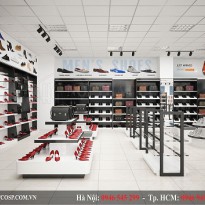 Thiết kế cửa hàng giày dép đồ da Hoàng Gia - TP Hà Giang